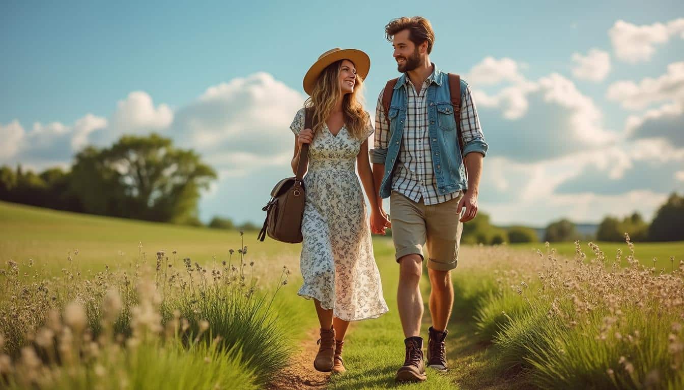 découvrez notre sélection de vêtements idéaux pour un week-end à la campagne. confort, style et praticité se rencontrent pour vous offrir une tenue parfaite pour profiter de la nature et des activités en plein air. préparez votre escapade champêtre avec nos conseils mode!